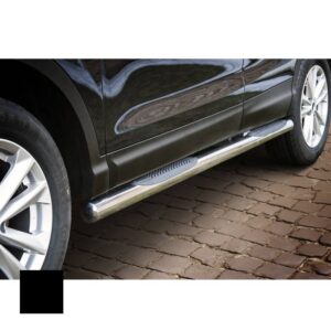 Sidorör med steg, Nissan Qashqai 2013–2017, Ø70 mm, svart
