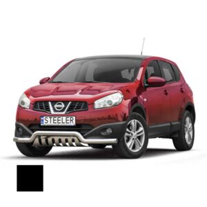 Stötfångarrör nedre, Nissan Qashqai 2010–2013, Ø70 mm, svart