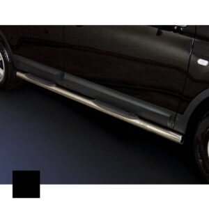 Sidorör med steg, Nissan Qashqai 2010–2013, Ø70 mm, svart