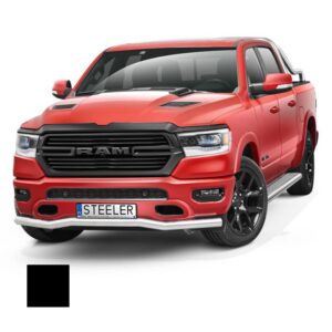Stötfångarrör nedre, RAM 1500 2019–, Ø76 mm, svart