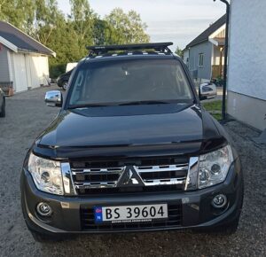 Plattformstakräcke, sats, svart, Mitsubishi Pajero V80, 4d, 1928×1236 mm, SX001