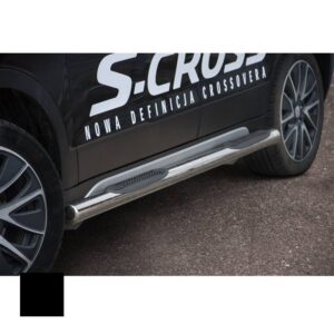 Sidorör med steg, Suzuki SX4 S-Cross 2013–2016, Ø70 mm, svart