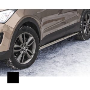 Sidorör, Hyundai Santa-Fe 2012–2018, Ø60 mm, svart