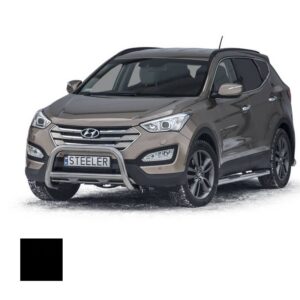 Frontbåge Hyundai Santa-Fe 2012–2018 Ø70 mm, svart