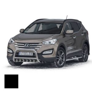 Frontbåge Hyundai Santa-Fe 2012–2018 Ø70 mm, svart