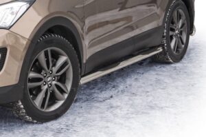 Sidorör med steg, Hyundai Santa-Fe 2012–2018, Ø70 mm