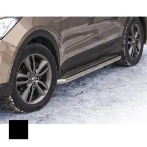 Sidosteg, Hyundai Santa-Fe 2012–2018, Ø60 mm, svart