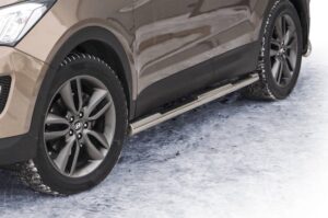 Sidorör med steg, Hyundai Santa-Fe 2012–2018, Ø76 mm