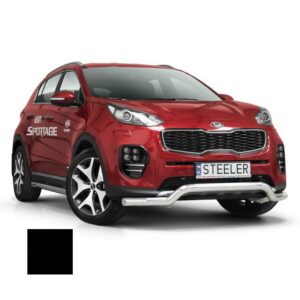 Stötfångarrör nedre, Kia Sportage 2015–2018–, Ø70 mm, svart