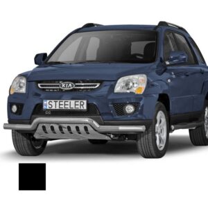 Stötfångarrör nedre, Kia Sportage 2008–2010, Ø70 mm, svart