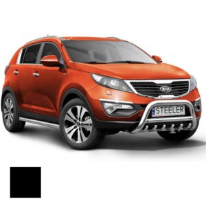 Frontbåge Kia Sportage 2010–2015 Ø70 mm, svart