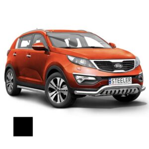 Stötfångarrör nedre, Kia Sportage 2010–2015, Ø70 mm, svart