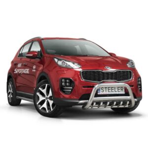 Frontbåge Kia Sportage 2015–2018 Ø70 mm, svart