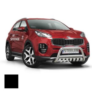 Frontbåge Kia Sportage 2015–2018 Ø70 mm, svart