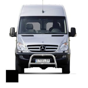 Frontbåge Mercedes Sprinter 2006–2013–2018 Ø70 mm, svart