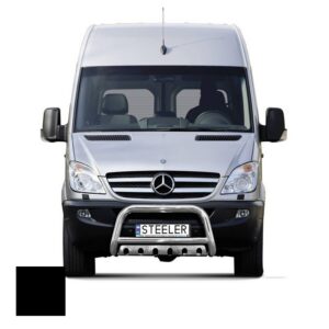 Frontbåge Mercedes Sprinter 2006–2013–2018 Ø70 mm, svart