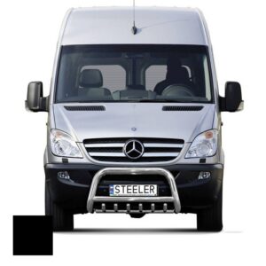 Frontbåge Mercedes Sprinter 2006–2013–2018 Ø70 mm, svart