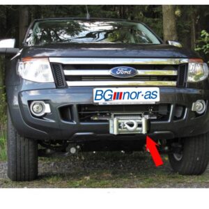 WARN M-8000 vinsch med dolt fäste, Ford Ranger 2012–2019