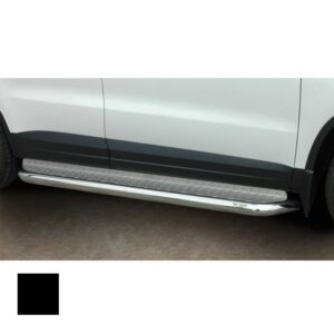 Sidosteg, VW Tiguan 2007–2011–2015, Ø70 mm, svart