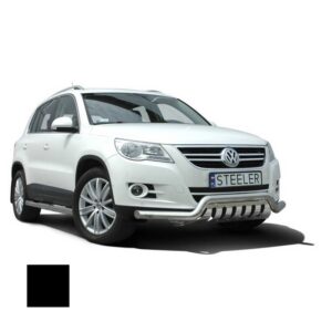 Stötfångarrör nedre, VW Tiguan 2007–2011–2015, Ø70 mm, svart