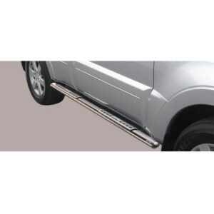 Sidosteg Mitsubishi Pajero 5 dörrar 2007– (rostfri)