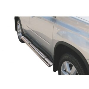 Sidosteg Nissan X-Trail 2007–2010 (rostfri)