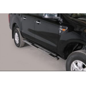Sidosteg, ovala, rostfri, Ford Ranger D/C 2012–