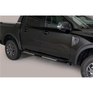 Sidosteg, ovala, svart, Ford Ranger D/C 2012–