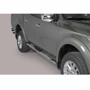 Sidosteg Mitsubishi L200 2019– (polerad rostfri)