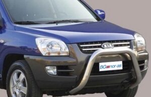 Frontbåge Kia Sportage 2004–2008 Ø76 mm, svart