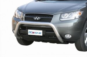 Frontbåge Hyundai Santa Fe 2006–2010 Ø76 mm, svart
