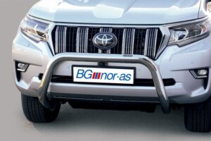 Frontbåge Toyota Land Cruiser 150 2018– Ø76 mm, svart (passar med ACC)