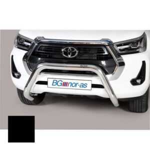 Superbar, Toyota Hilux 2021–, 76 mm, svart