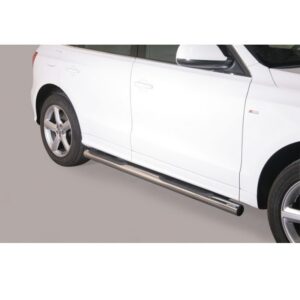 Sidorör med steg Audi Q5 2008–2015 (rostfri)
