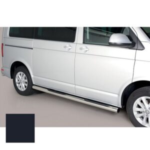 Sidosteg med infällt steg, Volkswagen Transporter T6/T6.1, svart, 63 mm