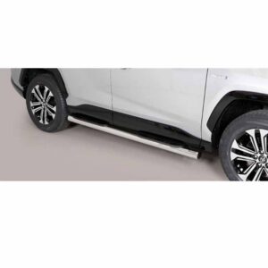Sidosteg/sidorör, Toyota RAV 4 Hybrid 2019–, 63 mm, rostfritt