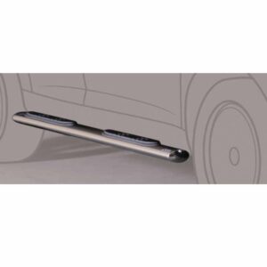 Ovalt sidorör med steg Mercedes Citan 2012–2020 (polerad rostfri)