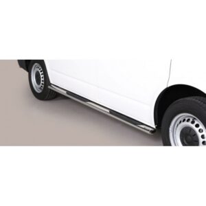 Ovalt sidorör med steg VW T6 2015– (SWB)