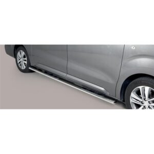 Ovalt sidorör med steg Peugeot Expert/Expert Traveller 2016– LWB