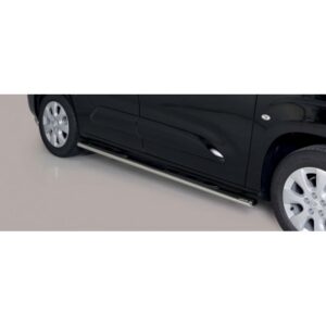 Ovalt sidorör med steg Opel Combo MWB 2018– rostfri