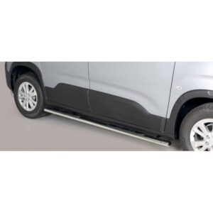 Ovalt sidorör med steg Peugeot Rifter MWB 2018–