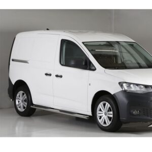 Sidosteg med steg, Volkswagen Caddy 2021–, (SWB/kort axelavst.), oval, rostfri