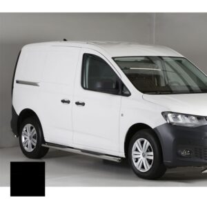 Sidosteg med steg, Volkswagen Caddy 2021–, (SWB/kort axelavst.), oval, svart