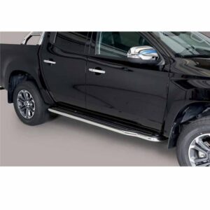 Sidosteg Mitsubishi L200 2019– Ø50 mm (polerad rostfri)