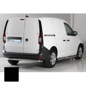 Stötfångarskydd, bak, Volkswagen Caddy 2021–, 63 mm, svart pulverlack
