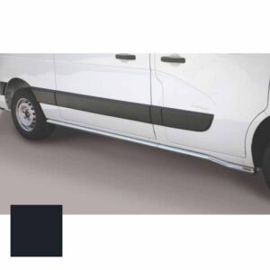 Sidoskydd / sidorör Ø63 mm Renault Master SWB L2, 2010–2019–, svart