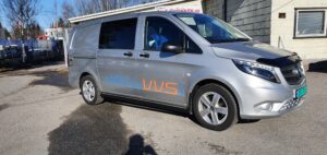 Sidoskydd / sidorör Ø63 mm Mercedes V-klass 2014– (svart)