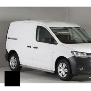 Sidorör, Volkswagen Caddy 2021– (LWB/långt axelavstånd), 63 mm, svart pulverlack
