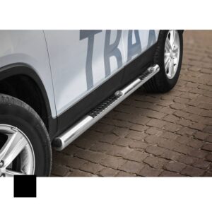 Sidorör med steg, Chevrolet Trax 2013–, Ø76 mm, svart