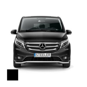 Stötfångarrör nedre, Mercedes Vito 2014–2020–, Ø60 mm, svart